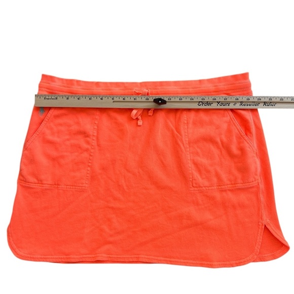 Polo Ralph Lauren Womens Skirt S Drawcord Waist Pull-On Neon Orange - Picture 4 of 6
